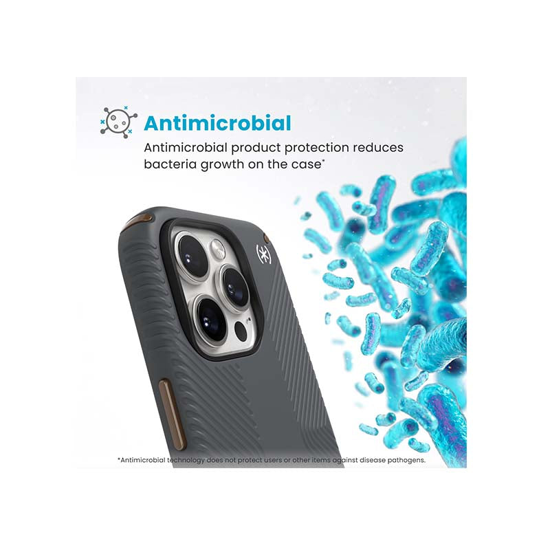 Speck Apple iPhone 16 Pro Presidio2 Pro Grip Case - Grey - Grey
