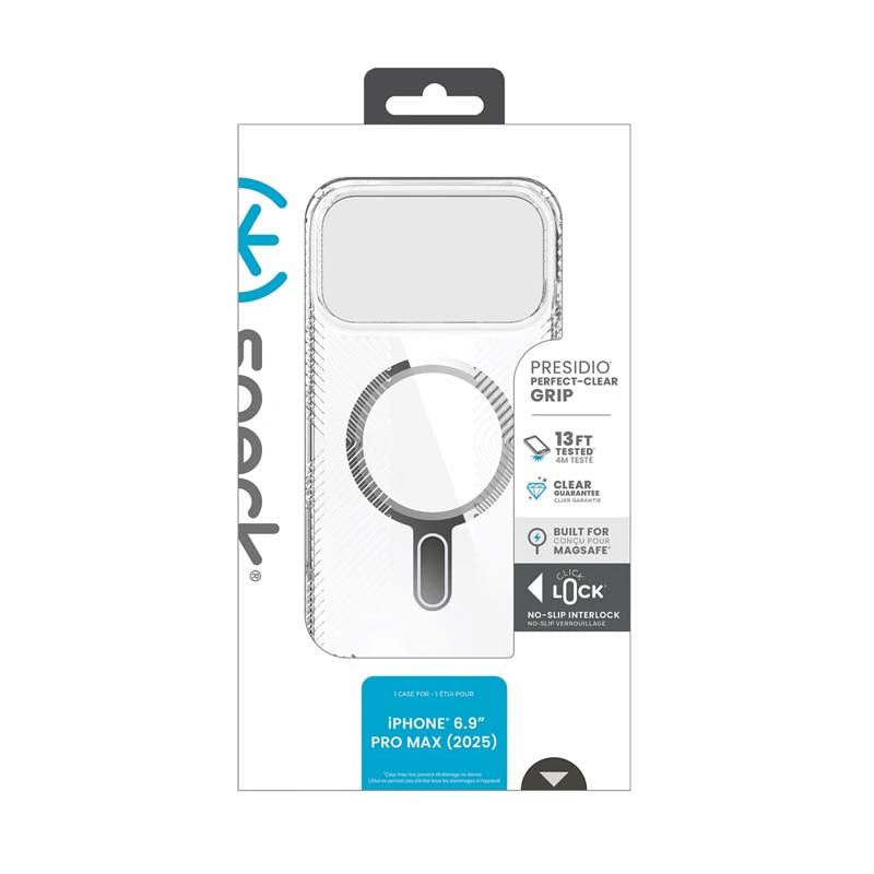 Speck Apple iPhone 17 Pro Max Presidio Grip Case - Clear - Clear