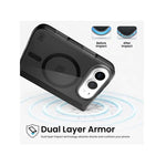Speck Apple iPhone 18-Fold Presidio Lux Fold MagSafe Case - Obsidian - Black