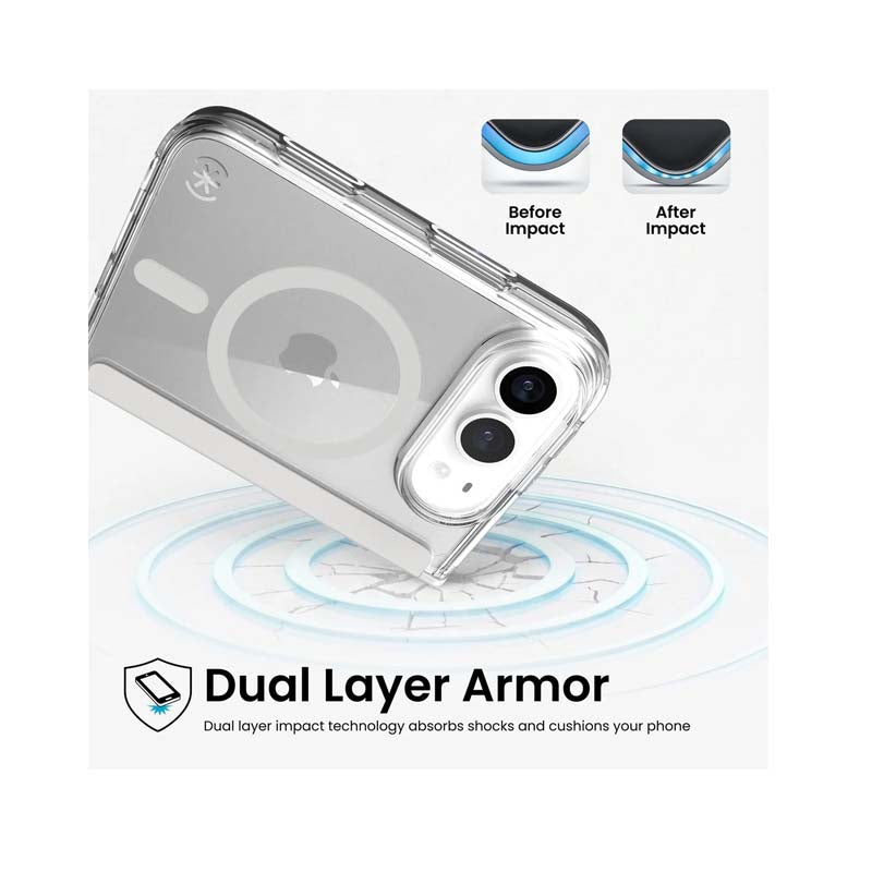 Speck Apple iPhone 18-Fold Presidio Perfect-Clear Fold MagSafe Case - Clear - Clear
