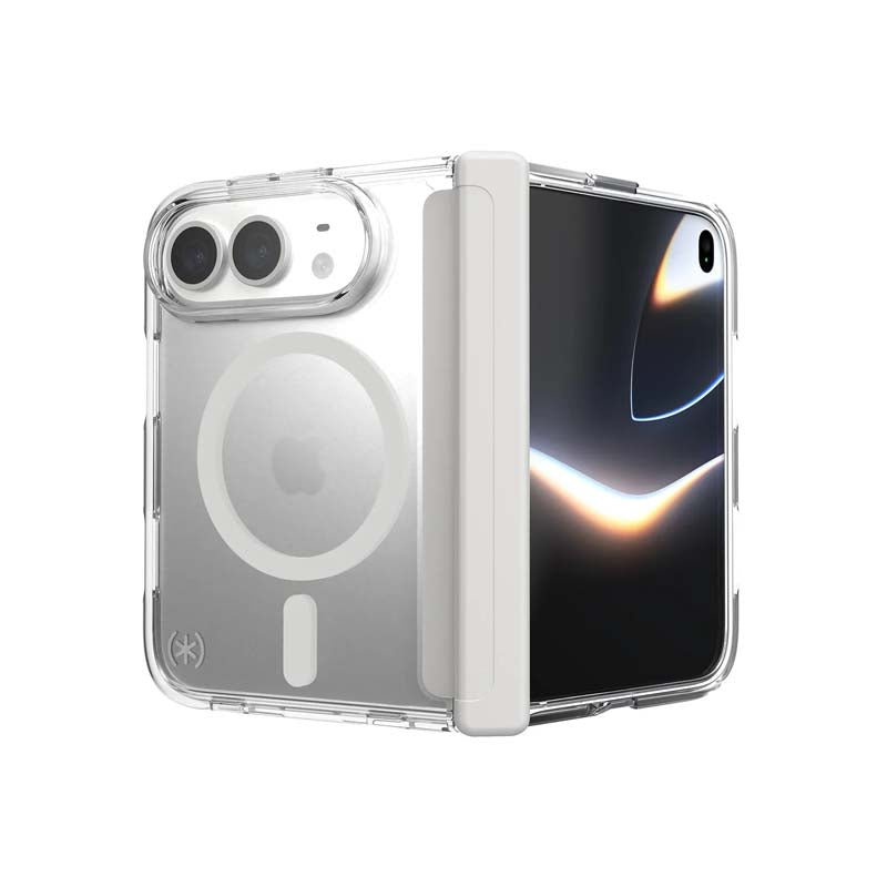Speck Apple iPhone 18-Fold Presidio Perfect-Clear Fold MagSafe Case - Clear - Clear