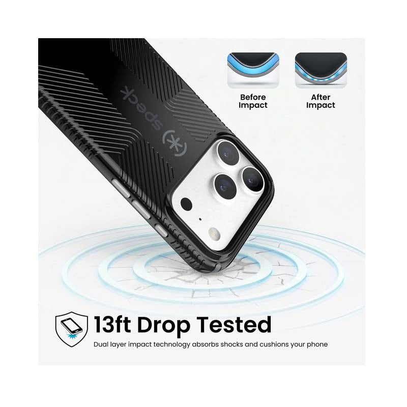 Speck Apple iPhone 18 Pro Candyshell Grip MagSafe Case - Black Licorice - Black