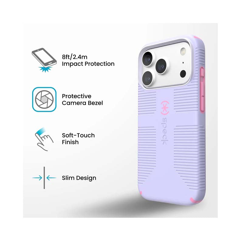 Speck Apple iPhone 18 Pro Candyshell Grip MagSafe Case - Lilac - Purple