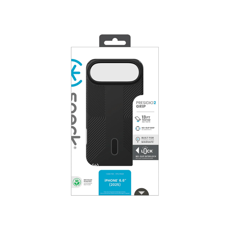 Speck iPhone 17 Air Presidio2 Grip ClickLock - Black - Black