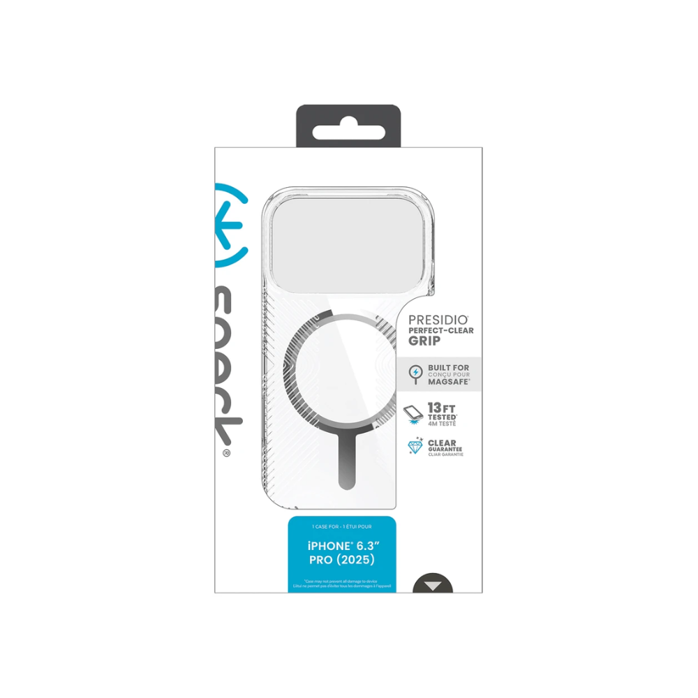 Speck iPhone 17 Pro Presidio Grip MagSafe - Clear - Clear