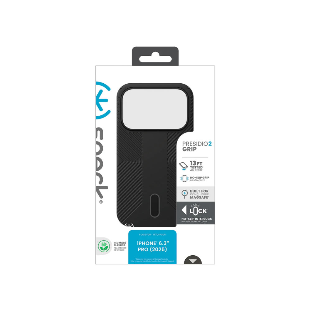 Speck iPhone 17 Pro Presidio2 Grip MagSafe- Black - Black