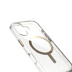 Speck Presidio Lux Glitter MagSafe Apple iPhone 17 Case - Gold Glitter - Clear