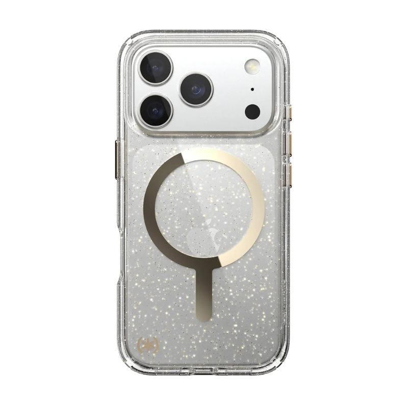 Speck Presidio Lux Glitter MagSafe Apple iPhone 17 Pro Case - Clear - Clear
