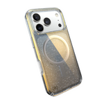 Speck Presidio Lux Glitter MagSafe Apple iPhone 17 Pro Case - Sliver - Clear