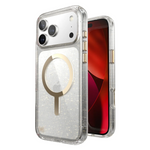 Speck Presidio Lux Glitter MagSafe Apple iPhone 17 Pro Max Case - Gold Glitter - Clear