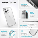 Speck Presidio Perfect Clear iPhone 15 Pro Max Case - Clear