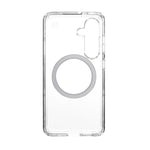 Speck Presidio Perfect Clear Magnet Case Samsung Galaxy S25 - Clear / Silver - Clear / Silver