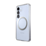 Speck Presidio Perfect Clear Magnet Case Samsung Galaxy S25 - Clear / Silver - Clear / Silver