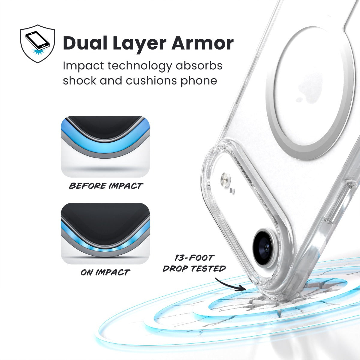 Speck Presidio Perfect Clear MagSafe Case Apple iPhone Air ¢â‚¬â€œ Clear - Clear