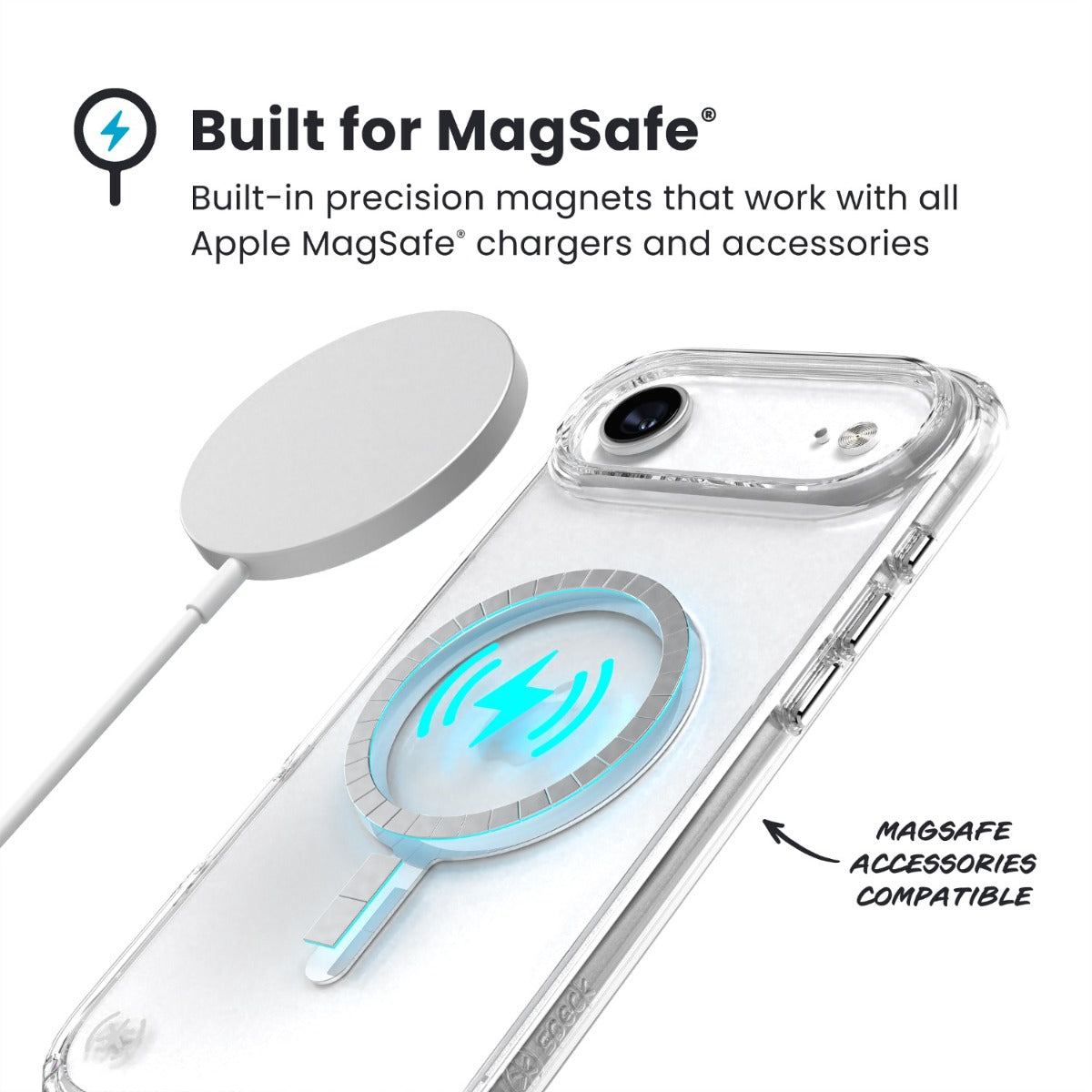 Speck Presidio Perfect Clear MagSafe Case Apple iPhone Air ¢â‚¬â€œ Clear - Clear