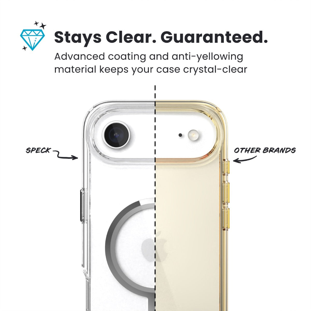 Speck Presidio Perfect Clear MagSafe Case Apple iPhone Air ¢â‚¬â€œ Clear - Clear