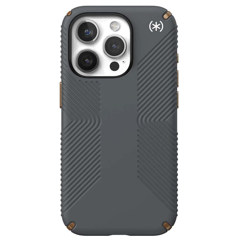 Speck Presidio2 Grip iPhone 15 Pro Case - Grey - Grey