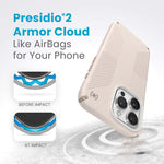 Speck Presidio2 Grip iPhone 15 Pro Max Case - Beige / Gold - Gold