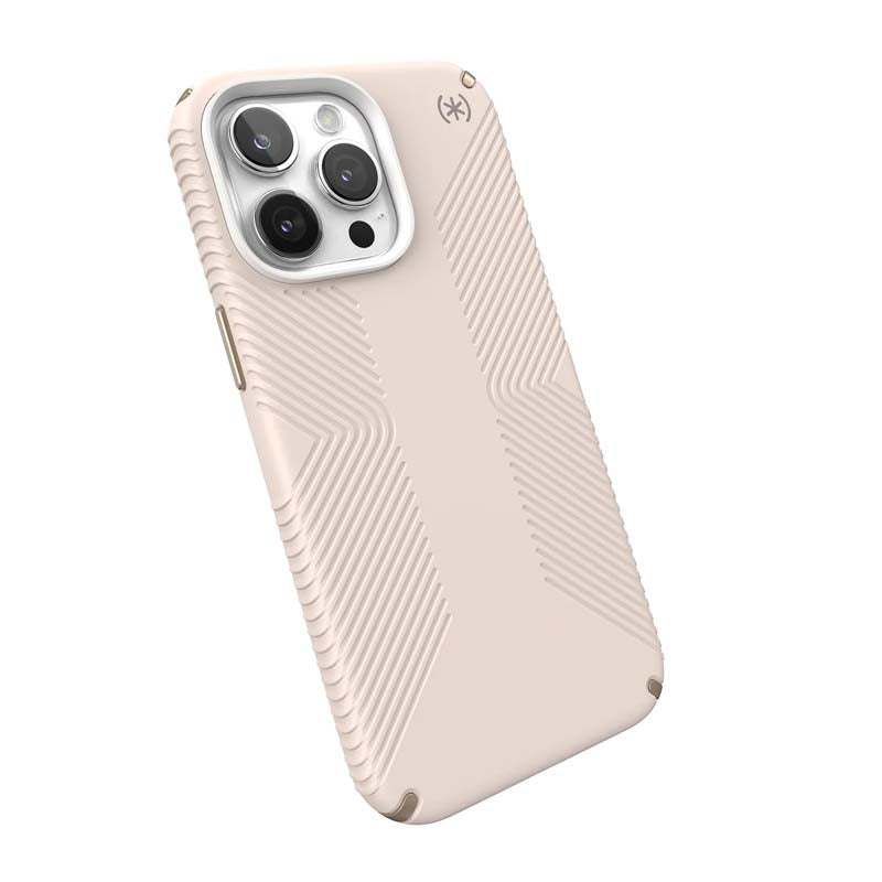 Speck Presidio2 Grip iPhone 15 Pro Max Case - Beige / Gold - Gold