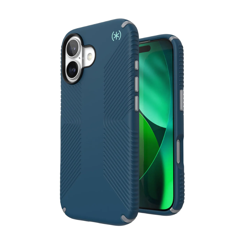 Speck Presidio2 Grip MagSafe Apple iPhone 17 Case - Deep Sea - Blue