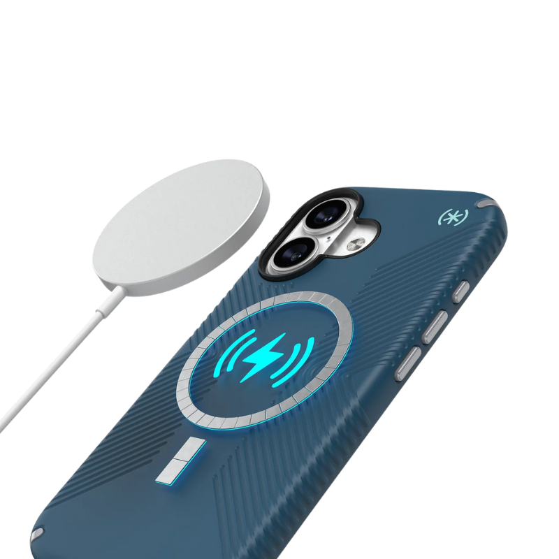 Speck Presidio2 Grip MagSafe Apple iPhone 17 Case - Deep Sea - Blue
