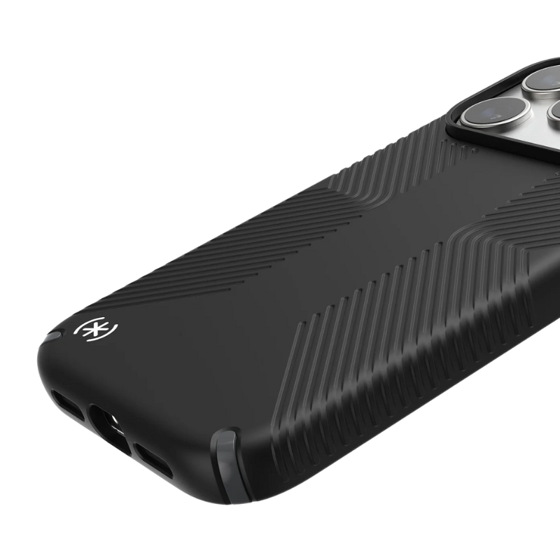 Speck Presidio2 Grip MagSafe Apple iPhone 17 Pro Max Case - Black/Slate Grey - Black
