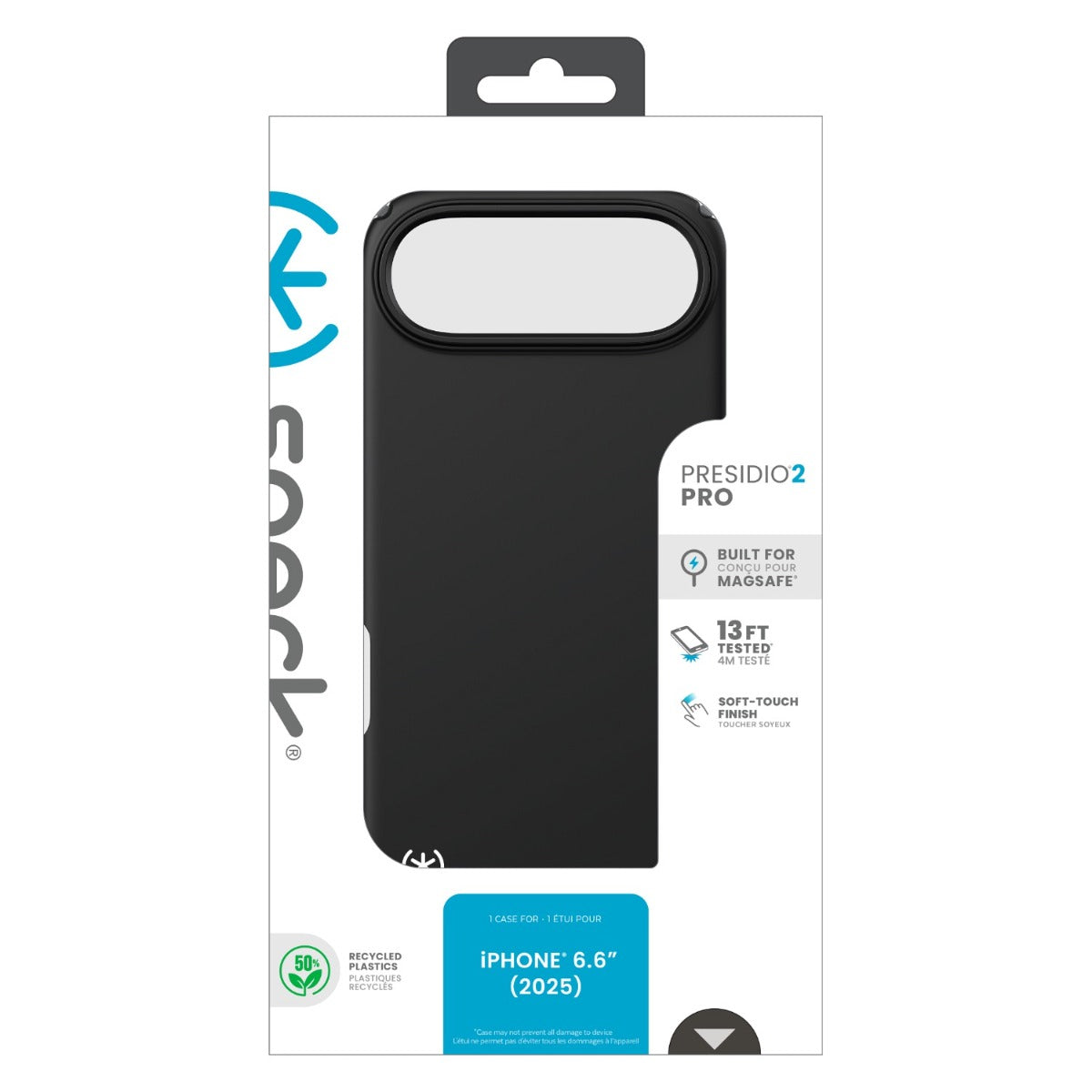 Speck Presidio2 Pro MagSafe Case Apple iPhone Air â€“ Black / Slate Grey - Black