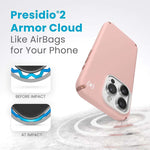 Speck Presidio2 Pro Magsafe iPhone 15 Pro Case - Pink / Rose - Pink