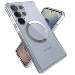 Speck Samsung Galaxy S25 Ultra Presidio Perfect Clear Magnet Case - Clear & Chrome - Clear/Chrome