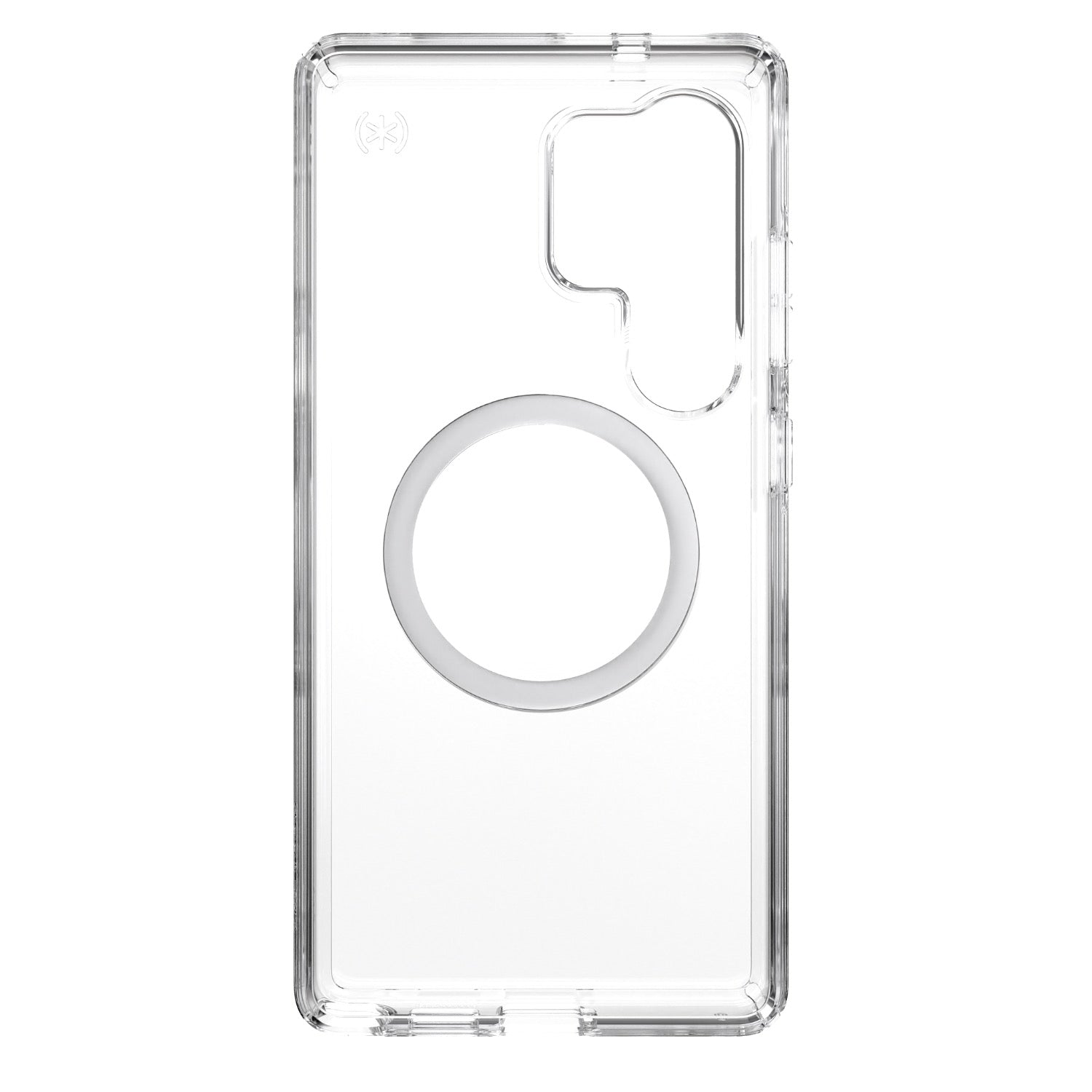 Speck Samsung Galaxy S25 Ultra Presidio Perfect Clear Magnet Case - Clear & Chrome - Clear/Chrome