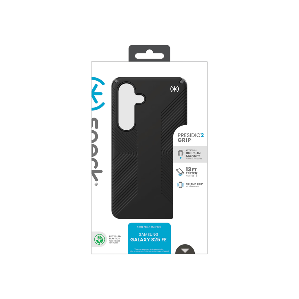 Speck Samsung Galaxy S25FE Presidio2 Grip MagSafe - Black - Black