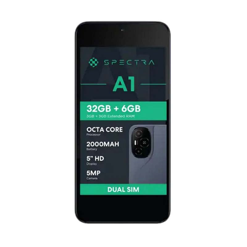Spectra A1 4G LTE Dual Sim 32GB Vodacom Network Locked - Grey - Grey