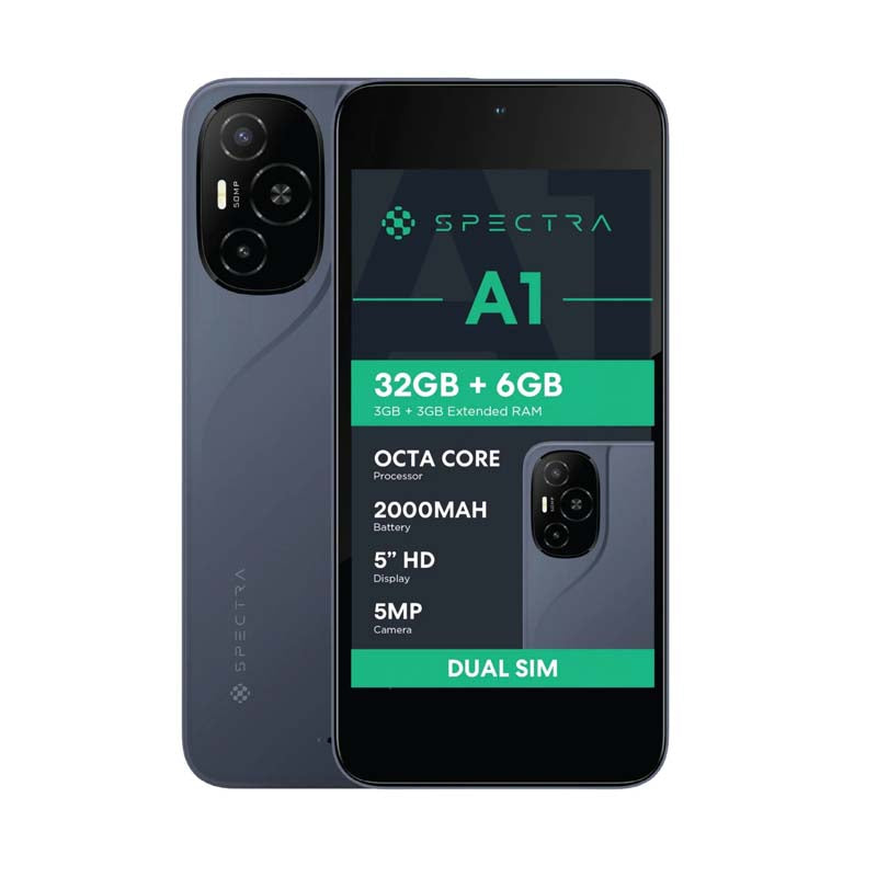 Spectra A1 4G LTE Dual Sim 32GB Vodacom Network Locked - Grey - Grey