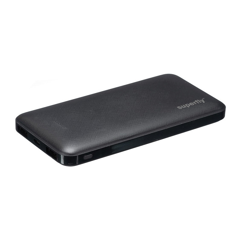 Supa Fly 10000mAh Powerbank with Free led Light - Black