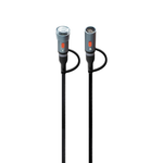 Supa Fly 1M Survivor Type C to C Flashlight + Lighter Charge And Sync Cable - Black - Black
