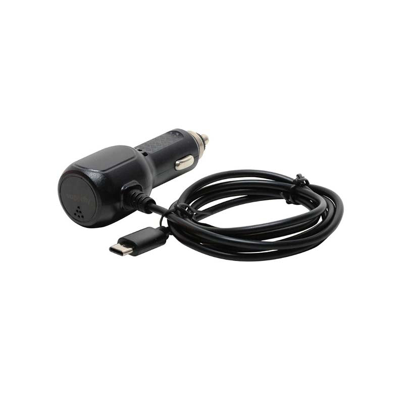 Supa Fly 2.1A Type C Fixed Car Charger - Black - Black