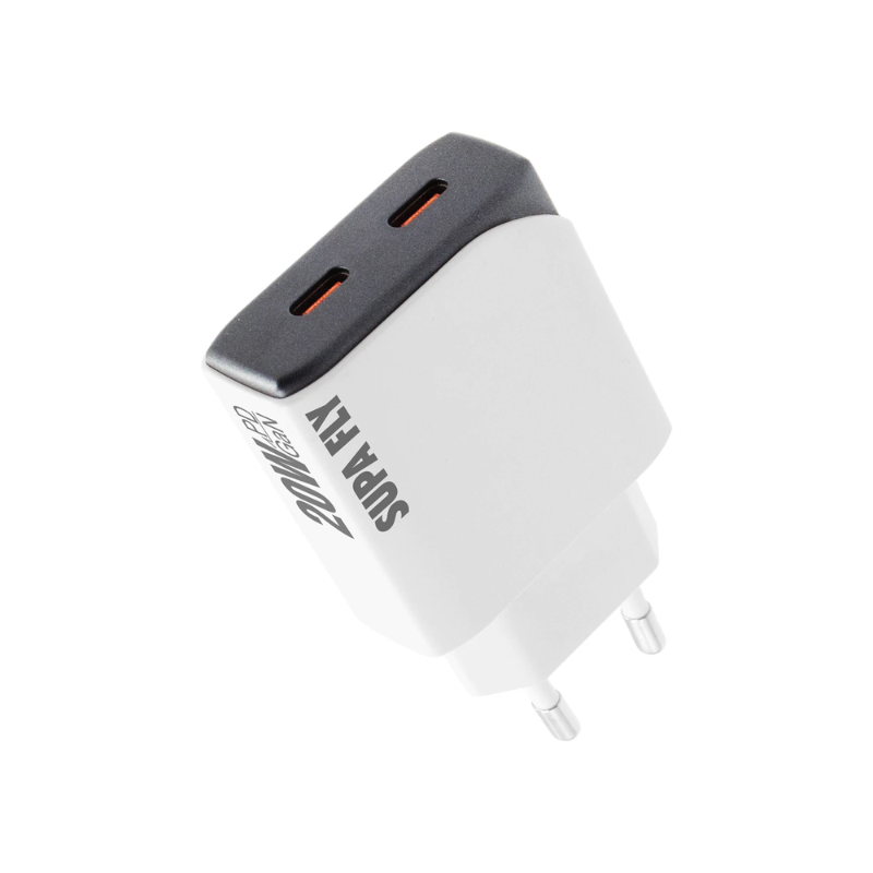 Supa Fly 20W Dual C Wall Charger