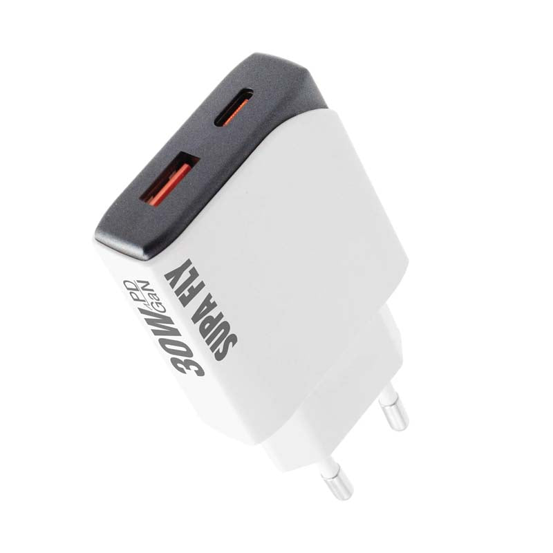 Supa Fly 30W Dual A & C Wall Charger