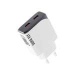 Supa Fly 30W Dual C Wall Charger - White - White