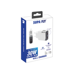 Supa Fly 30W Dual C Wall Charger - White - White
