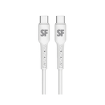 Supa Fly 30W Slim Dual C Wall Charger with C-C Cable - White