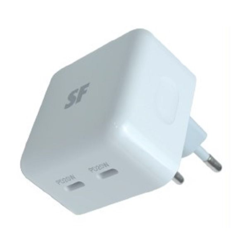 Supa Fly 40W Dual Type C Wall Charger - White - White
