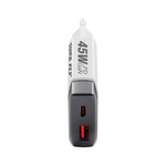 Supa Fly 45W Dual A & C Wall Charger - White - White