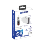 Supa Fly 45W Dual A & C Wall Charger with C to C Cable