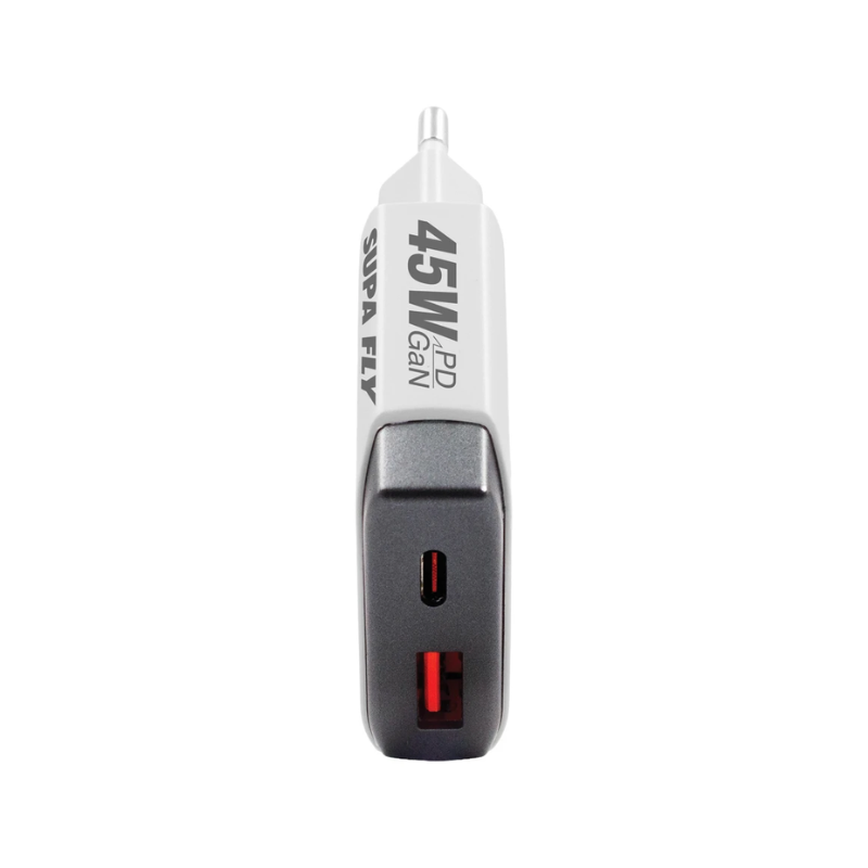 Supa Fly 45W Dual A & C Wall Charger with C to C Cable