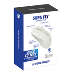 Supa Fly AI Voice To Text Wireless Mouse - White - White