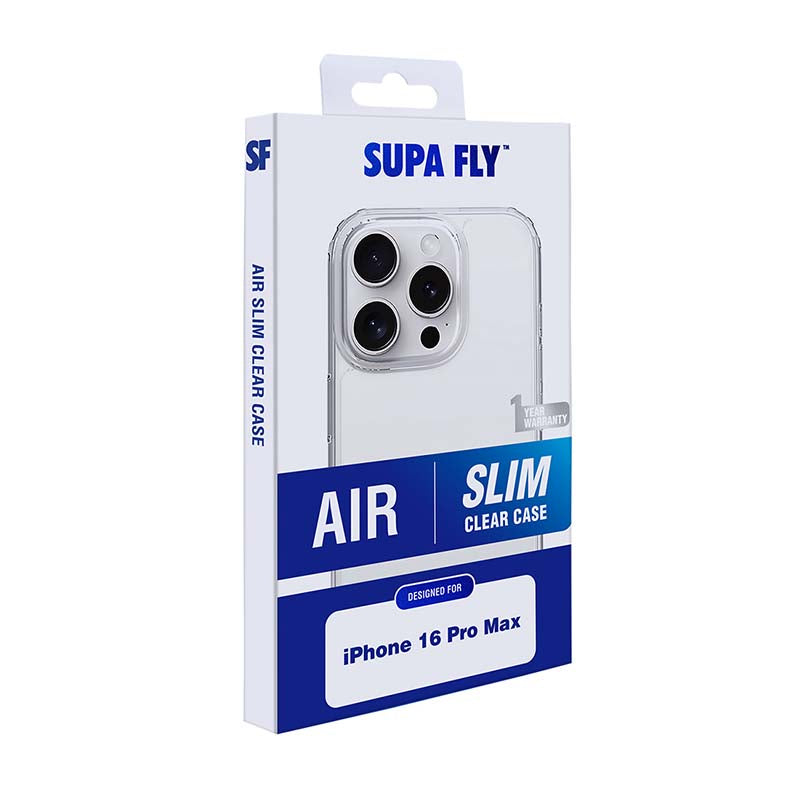 Supa Fly Air Slim Apple iPhone 16 Pro Max Case - Clear - Clear