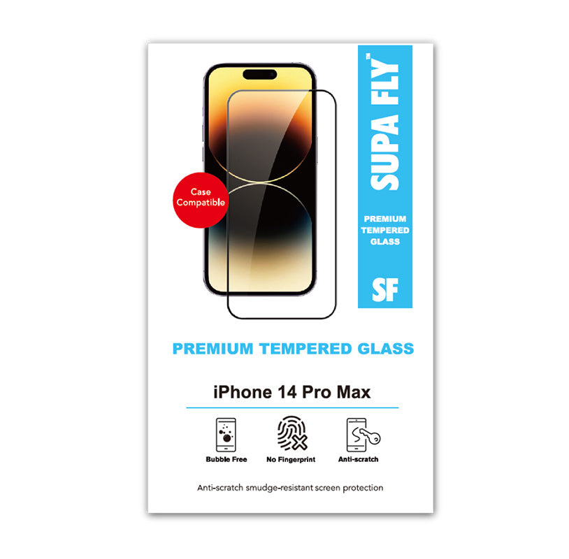 Supa Fly Apple iPhone 14 Pro Max Tempered Glass Screen Protector