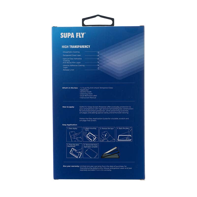 Supa Fly Apple iPhone 15 Plus Tempered Glass Screen Protector with Applicator - Clear