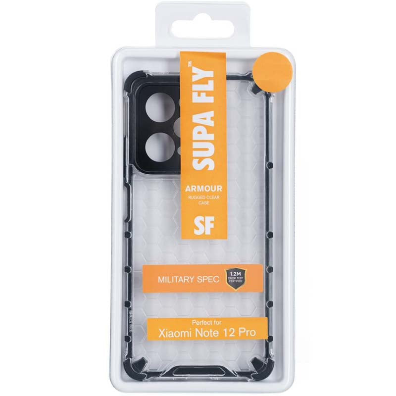 SUPA FLY Armour Case for Xiaomi Note 12 Pro - Clear
